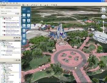 Disney World sur Google Earth