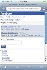 FaceBook version mobile