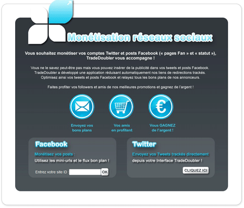 TradeDoubler monetise les réseaux sociaux