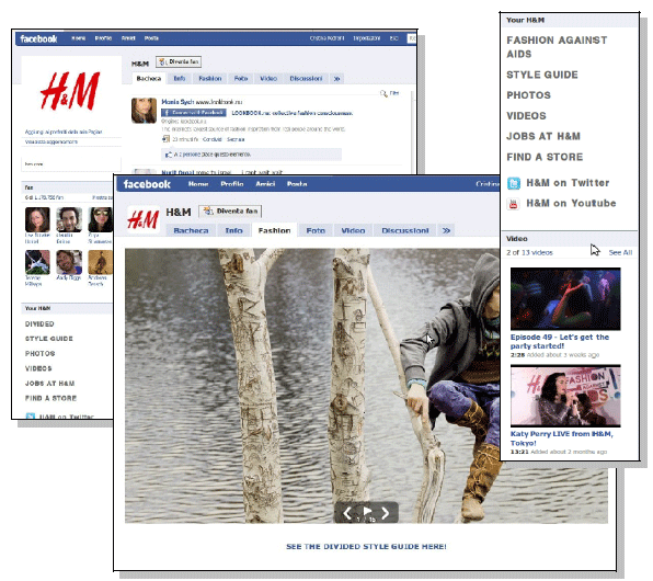 Facebook Fan page H&M