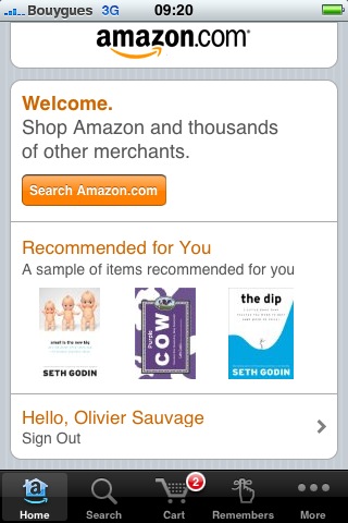 amazon appli iphone