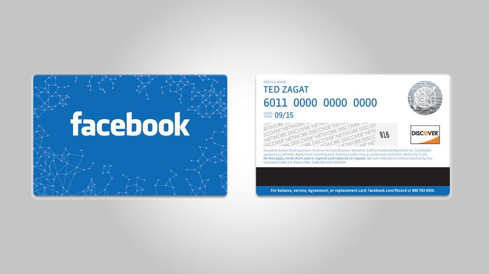 La carte de paiement de Facebook