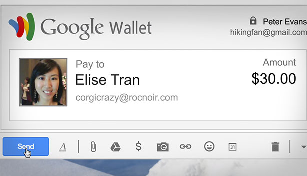 Exemple du Google wallet