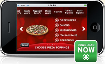 Pizza Hut iphone app
