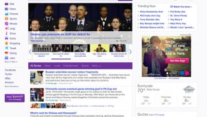 Le redesign de Yahoo en 2013